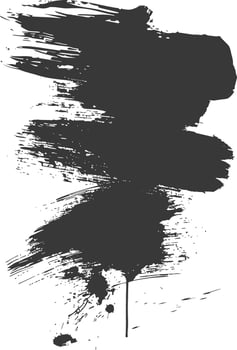 Silhouette brush stroke black color only vector