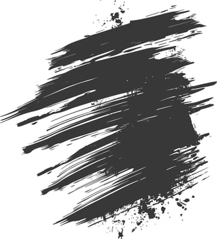 Silhouette brush stroke black color only vector