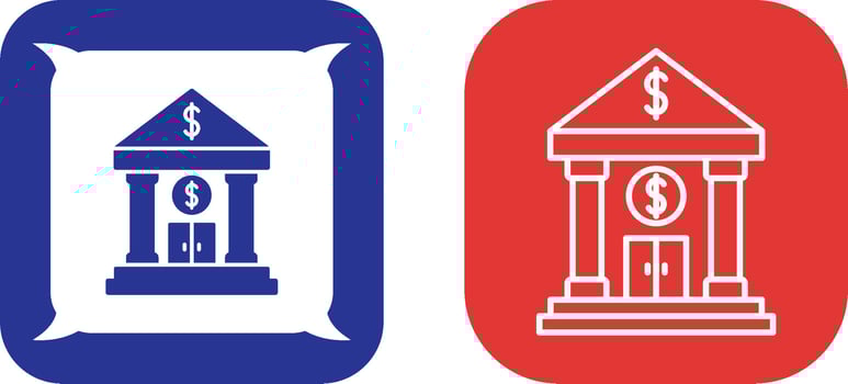 Bank Icon Design vector