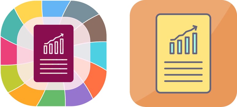 Unique Data Files Icon Design vector