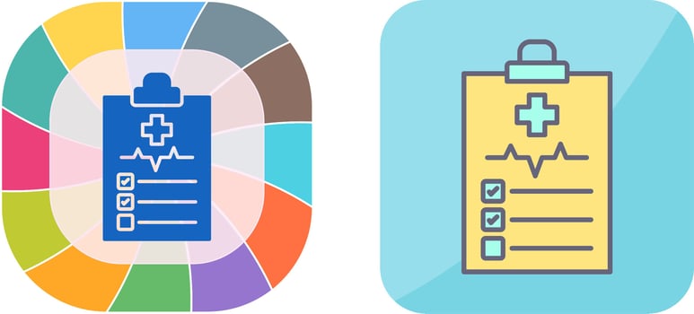 Medical History Icon Design vector