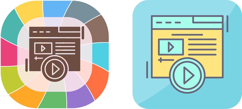 Content Icon Design vector