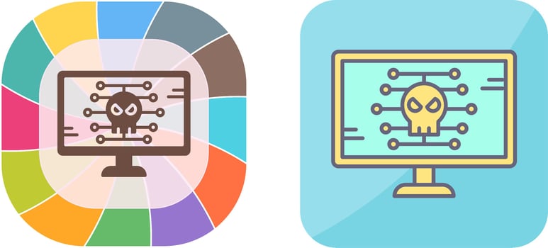 Malware Icon Design vector