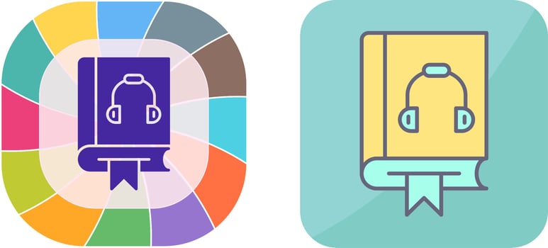 Audiobook Icon Design vector