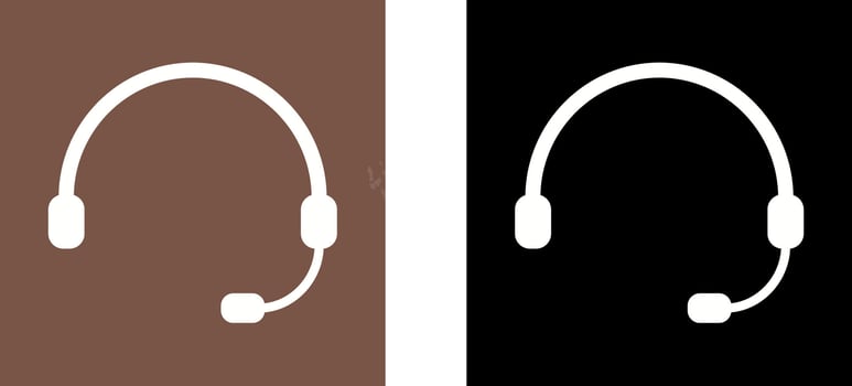 Unique Online Support Icon Design vector