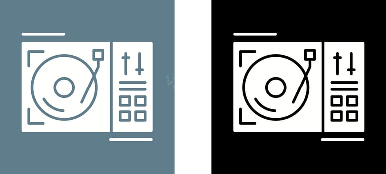 Turntable Icon Design vector