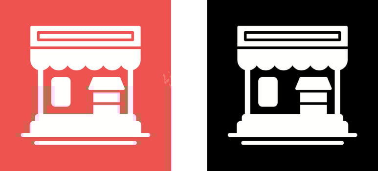 shop Icon Design vector