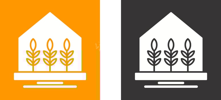 Farm House Icon Design vector