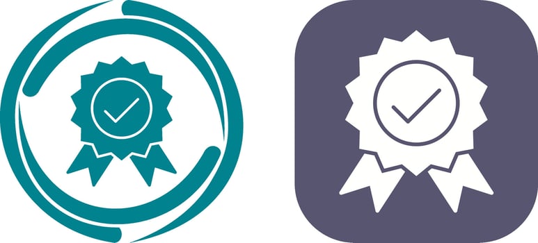 Unique Quality Control Icon Design vector