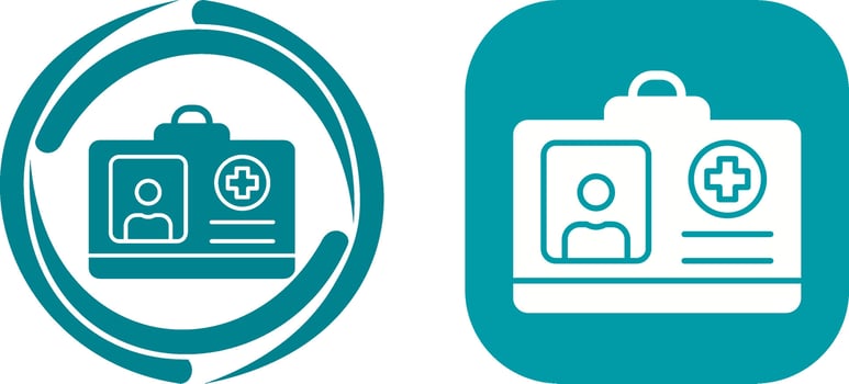 Id Card Icon Design vector