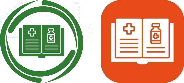 Medical Book Icon Design vector