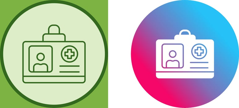 Id Card Icon Design vector
