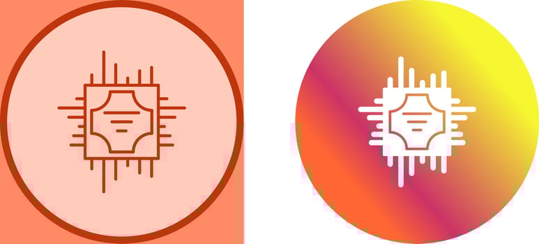 Cpu Icon Design vector