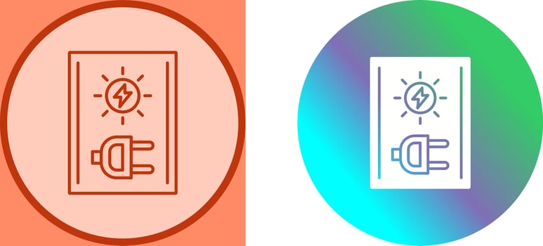 Electricity Icon Design vector