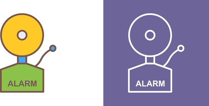 Alarms Icon Design vector