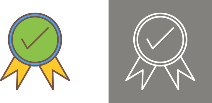 Unique Quality Control Icon Design vector