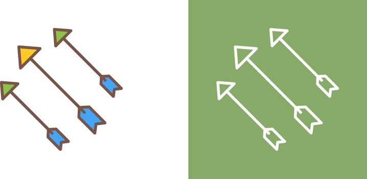 Unique Arrows Icon Design vector