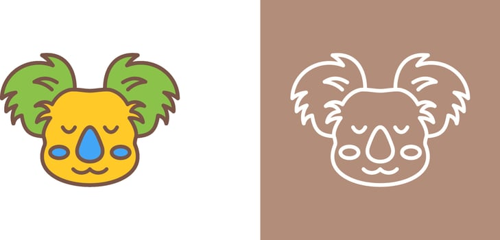 Koala Icon Design vector