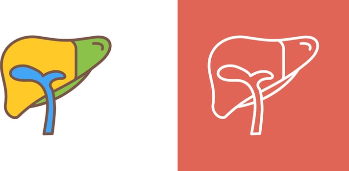 Liver Icon Design vector