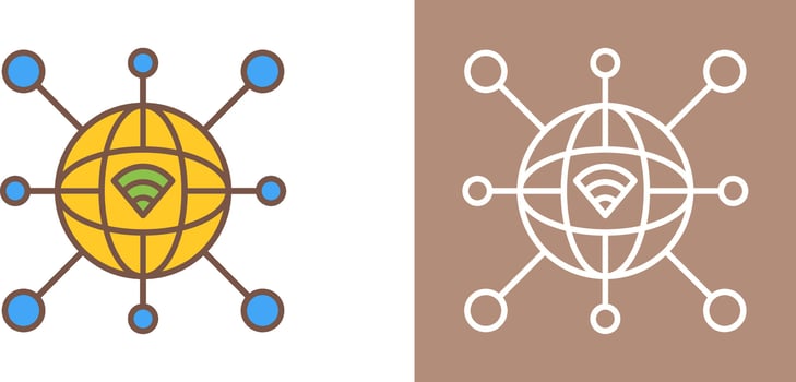 Internet Icon Design vector