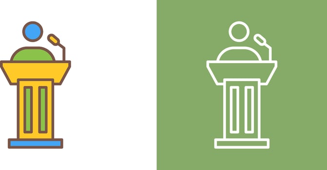 Podium Icon Design vector