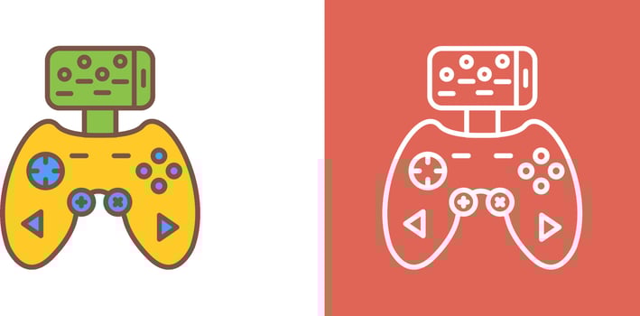Game Controller Icon Design vector