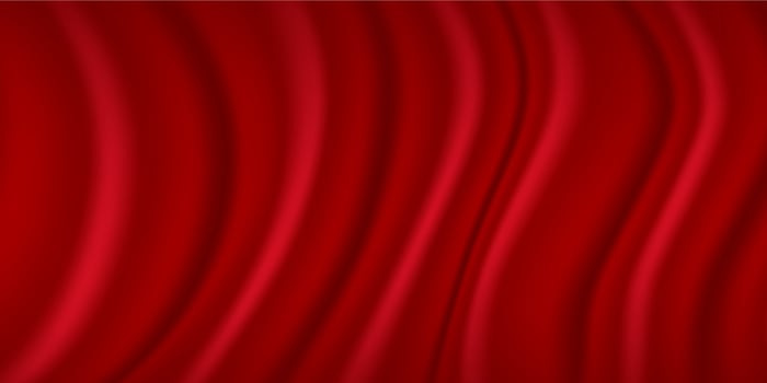 3D illustration of Red drapery silk fabric luxury background. 3d silk texture cloth. vector
