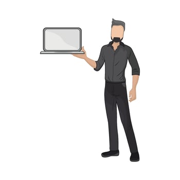 illustration of businessman vector