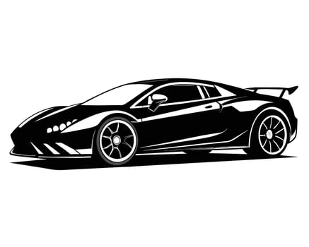 Car isolated on white background vector