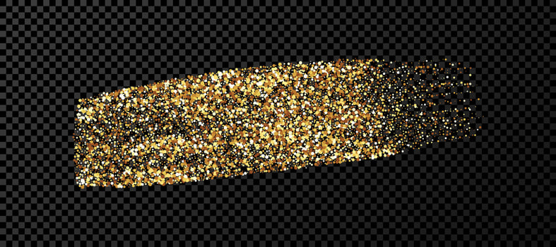 Gold grunge brush strokes vector