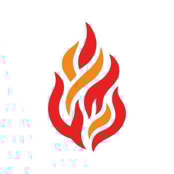 flame fire logo template, flame fire logo element, flame fire logo illustration vector