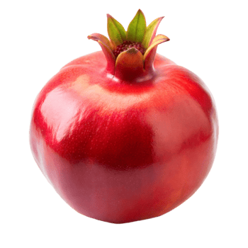 Close-Up of a Ripe Pomegranate With Transparent Background png