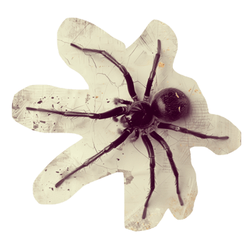 Cut out faded photo of halloween spider png