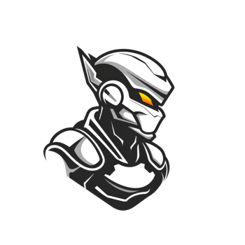 Futuristic warrior with a vigilant gaze png