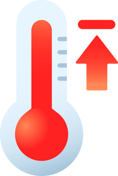 Heat thermometer temperature icon png
