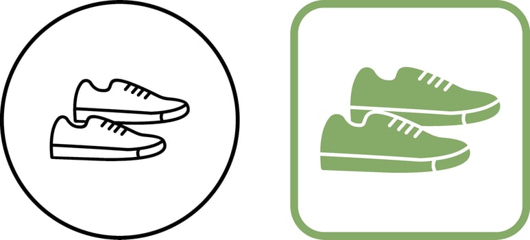 Sneakers Icon Design vector
