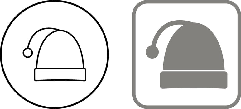 Christmas Cap Icon Design vector