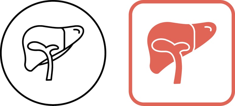 Liver Icon Design vector