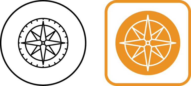 Compass Icon Design vector