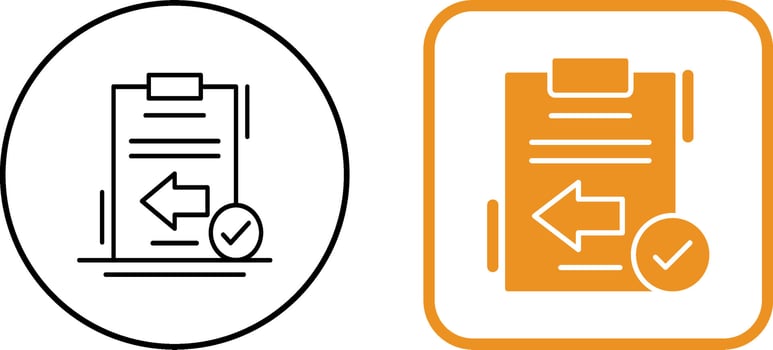 Return Icon Design vector