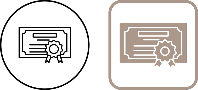 Diploma Icon Design vector