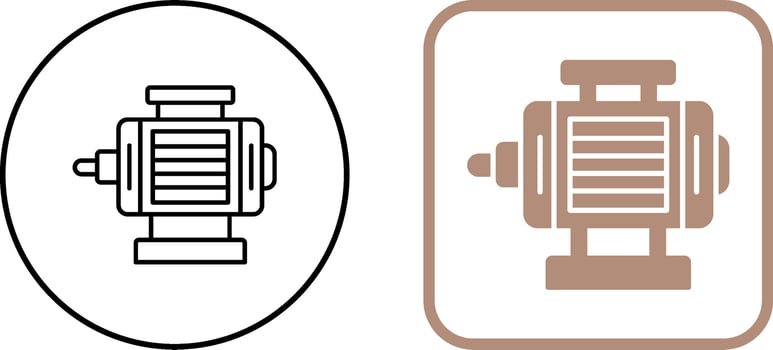 ELectric Motor Icon Design vector