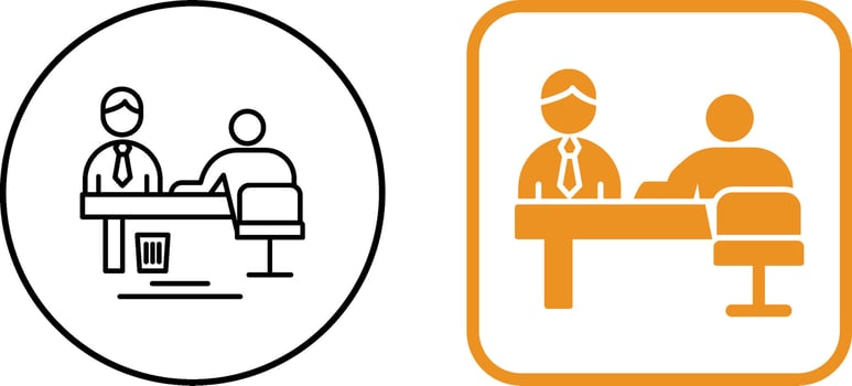 Evaluating work Icon Design vector