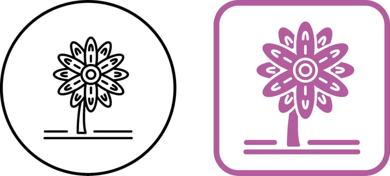 Daisy Icon Design vector