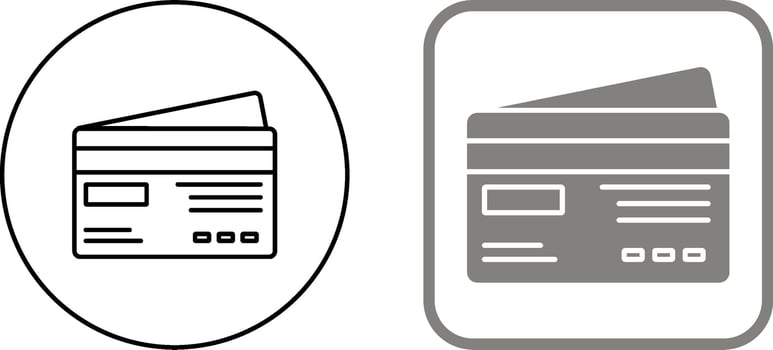 Credit Card Icon Design vector