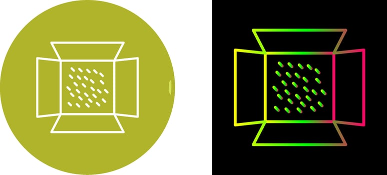 Unique Lights Icon Design vector