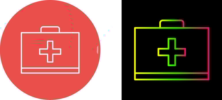 Unique First Aid Icon Design vector