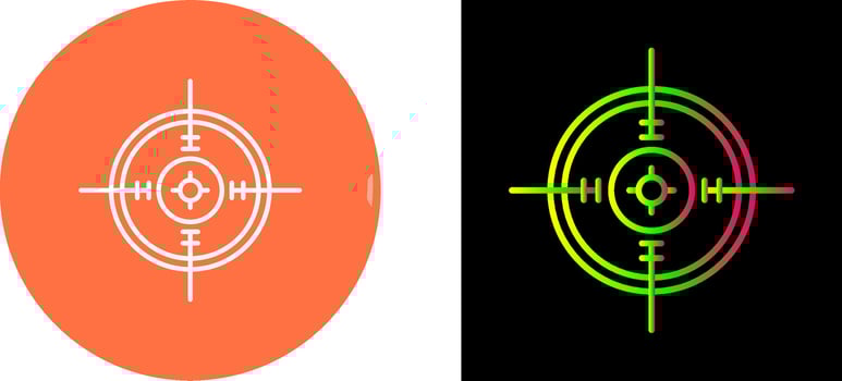 Aim Icon Design vector