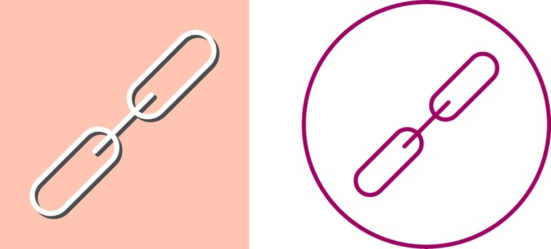 Link Building Icon Design vector