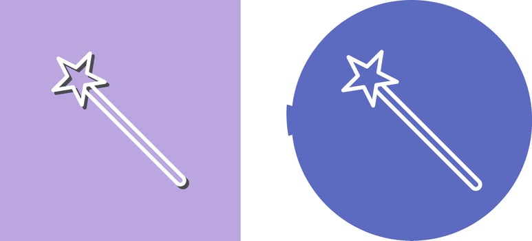 Unique Magic Icon Design vector